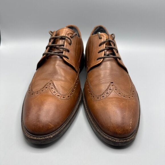 Cole Haan Grand OS Wing-Tip Oxfords Men\'s Leather Brown Shoes Size 11 M main image 4